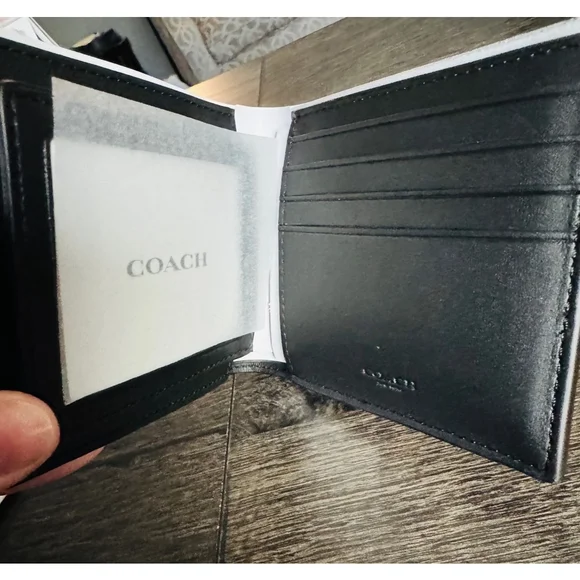 Coach 3 In 1 Men’s Wallet In Signature Canvas - Picture 4 of 8